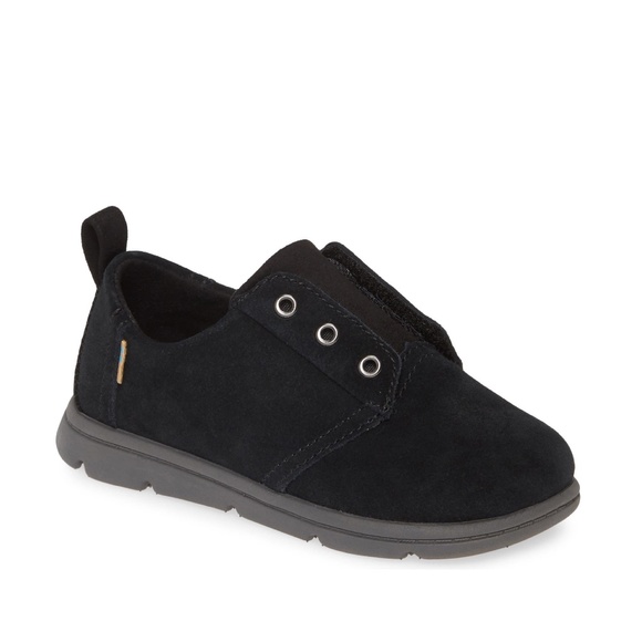Toms Other - ✨NIB✨ TOMS Ivan Black Suede Oxford Sneaker TINY 8